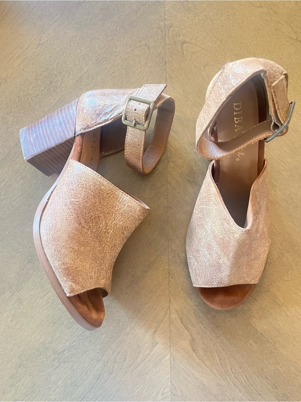 DIBA true brown leather heels 9 Leah Mai